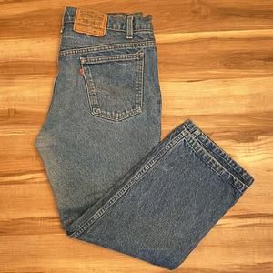 VTG Levi’s Jeans Orange Tab 20517 0217 Actual Measurement 36x27 Darker Blue Wash